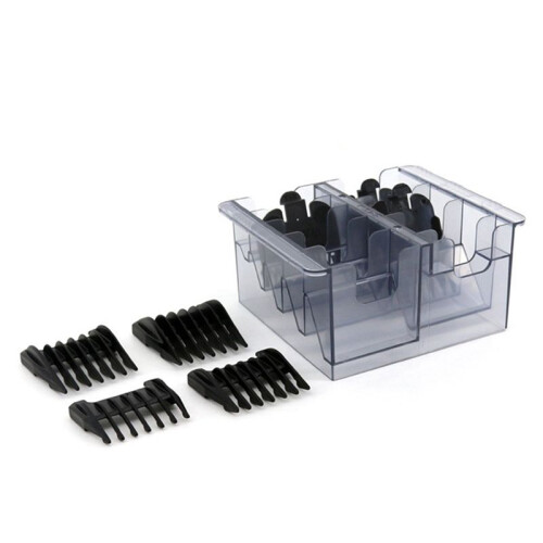 2X Grid Base Storage Box for 8Pcs Hair Clipper Trimmer Limit Comb Guide Comb Barber Tool for  Guide Combs 1