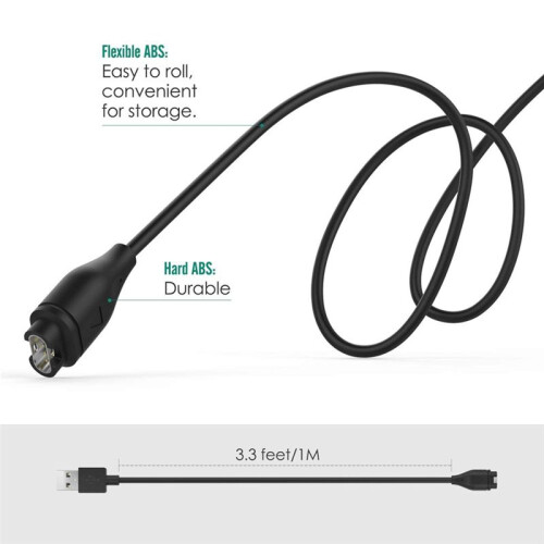 3X Replacement USB Data Sync Charging Cable Wire for  Fenix 5/5S/5X/Forerunner 935/Quatix 5/Quatix 5 Sapphire 2
