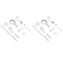 2 Satz Cnc Aluminium Einstellbare Motorräder Lenkstabilisator Dämpfer Halterung Mount Kit für  Yzf R6 2006-2017/ R1 2009-2012 Silber