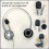 60 Pack Foam Microphone Windscreen, Size Lapel Headset Mic Foam Covers for Headset Microphone 6