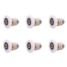 6X Dusche Tuer Walze Laeufer Rad 27mm Rad Durchmesser