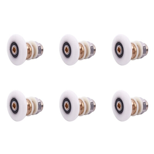 6X Shower Sliding Door Roller Runner Wheel 27mm Wheel Diameter