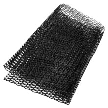 4pièces 40X13 Pouce Universel Grille de Voiture Maille en MéTal Grille de Voiture Grille Feuille Grille Rhombique Grill Maille Trou 8X16Mm