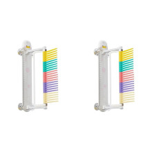 2X Vertikaler Sprungtester für Kinder, Cartoon-Ente, Wandmontierter Vertikaler Sprungtrainer, ZurüCksetzbares Vertikales Sprungmesswerkzeug