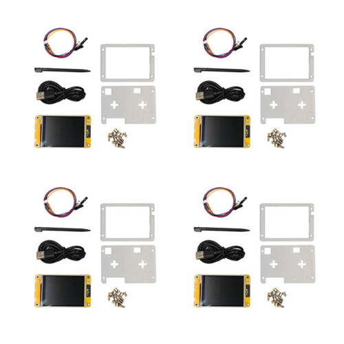 4X NerdMiner V2 Display de 2,8 Polegadas BTC Solo Lottery Nerd Miner 56KH/S Crypto Bitcoin Miner Máquina de Mineração Solo