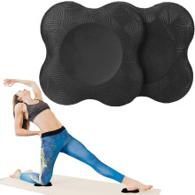 Professional Extra Thick Yoga Knee Pads, High Density Foam Support for Knees Elbows, Fitness and Pilates Non-slip Surface Ergonomic Design for Women