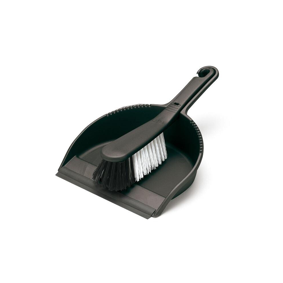 Addis Soft Dustpan & Brush Black