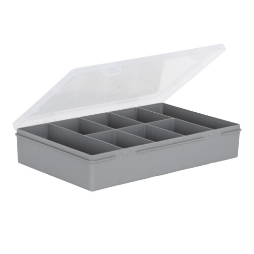 Wham Wham Organiser Box Upcycled Soft Grey / Clear 29cm