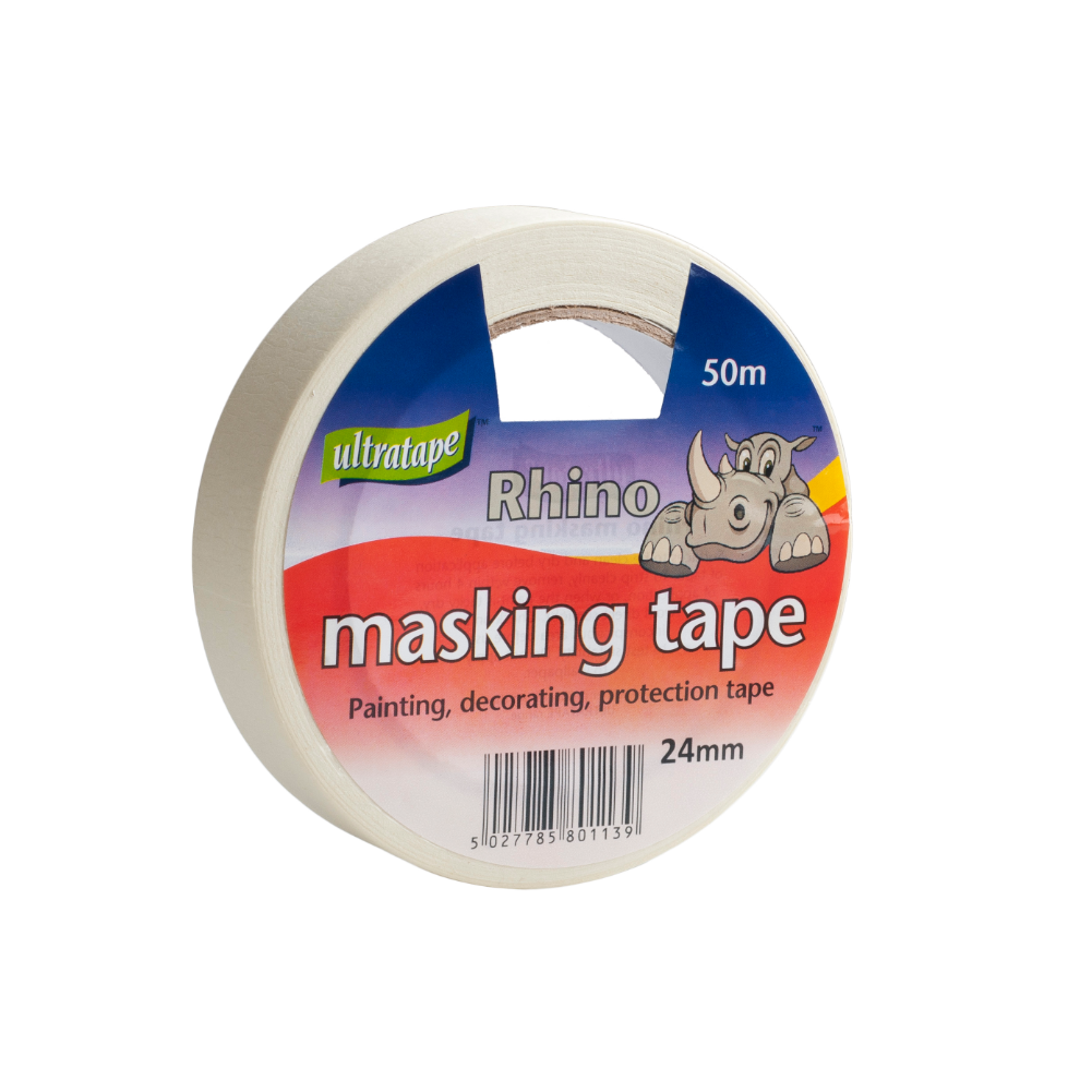 Ultratape Rhino General Purpose Masking Tape 24Mm X 50M 5063750897363