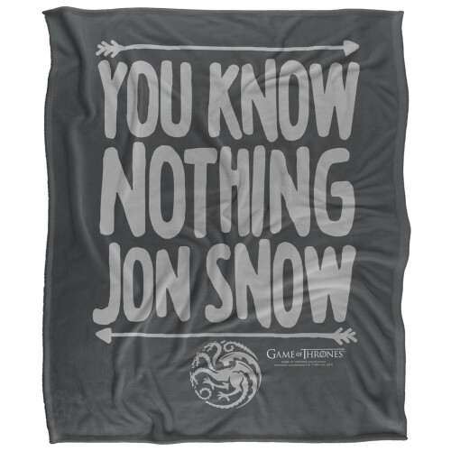 Game of Thrones Game Of Thrones You Know Nothing Blanket