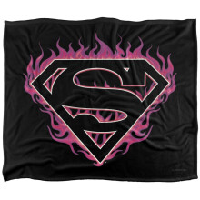 Superman Flame Logo Blanket