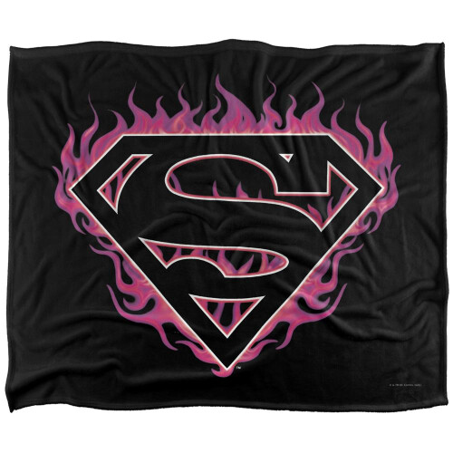 Superman Superman Flame Logo Blanket