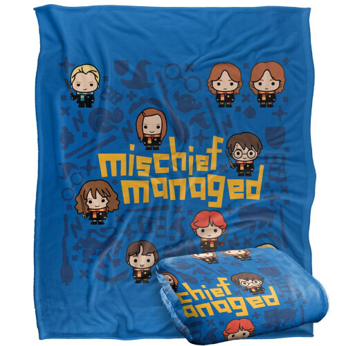 Harry Potter Harry Potter Mischief Managed Chibi Blanket 2