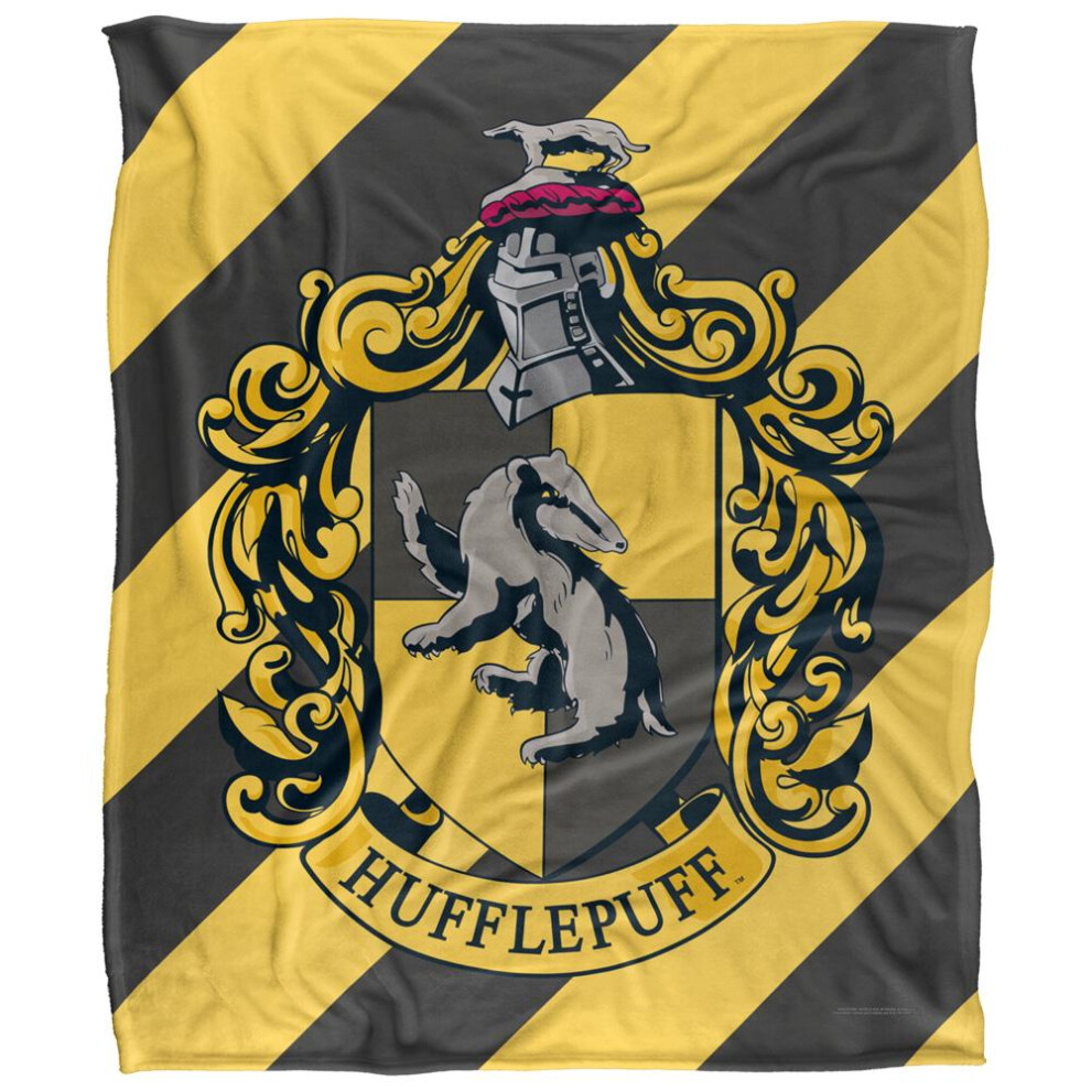 Harry Potter Hufflepuff Striped Blanket Multicoloured