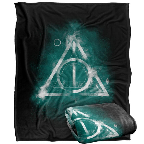 Harry Potter Harry Potter Deathly Hallows Watercolour Blanket 2
