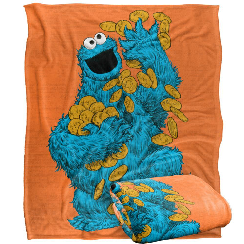 Sesame Street Sesame Street Painted Cookie Monster Blanket 2