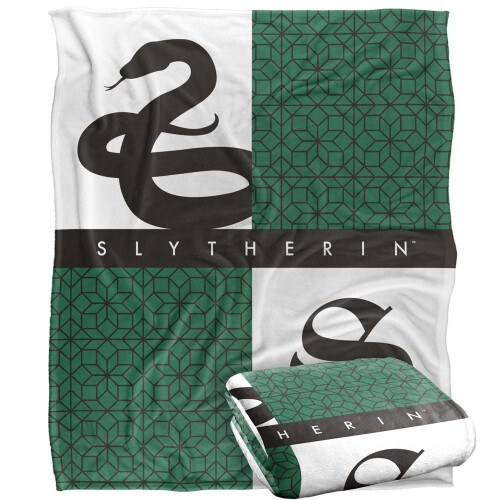 Harry Potter Harry Potter Slytherin Squares Blanket 2