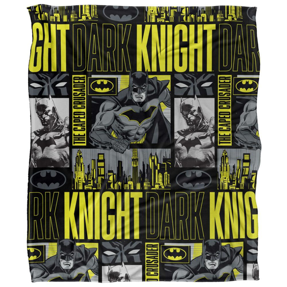 Batman Dark Knight Comic Montage Blanket Multicoloured