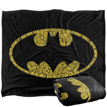 Batman Script Graphic Logo Blanket
