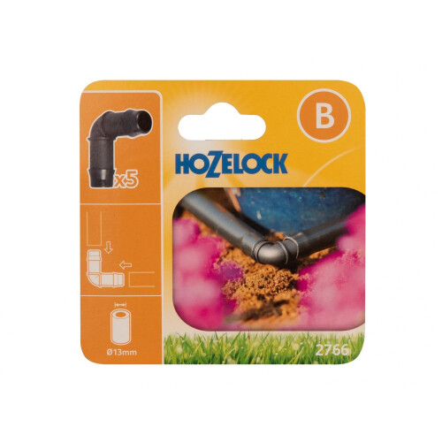 Hozelock Hozelock 2766 90 Elbow Connector 13mm (pack 5)