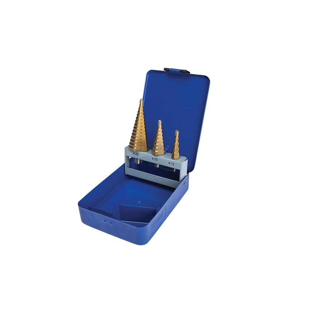 Bluespot Tools Unisex Multicolor Step Drill Set 4-32Mm 3 Piece - Image 2