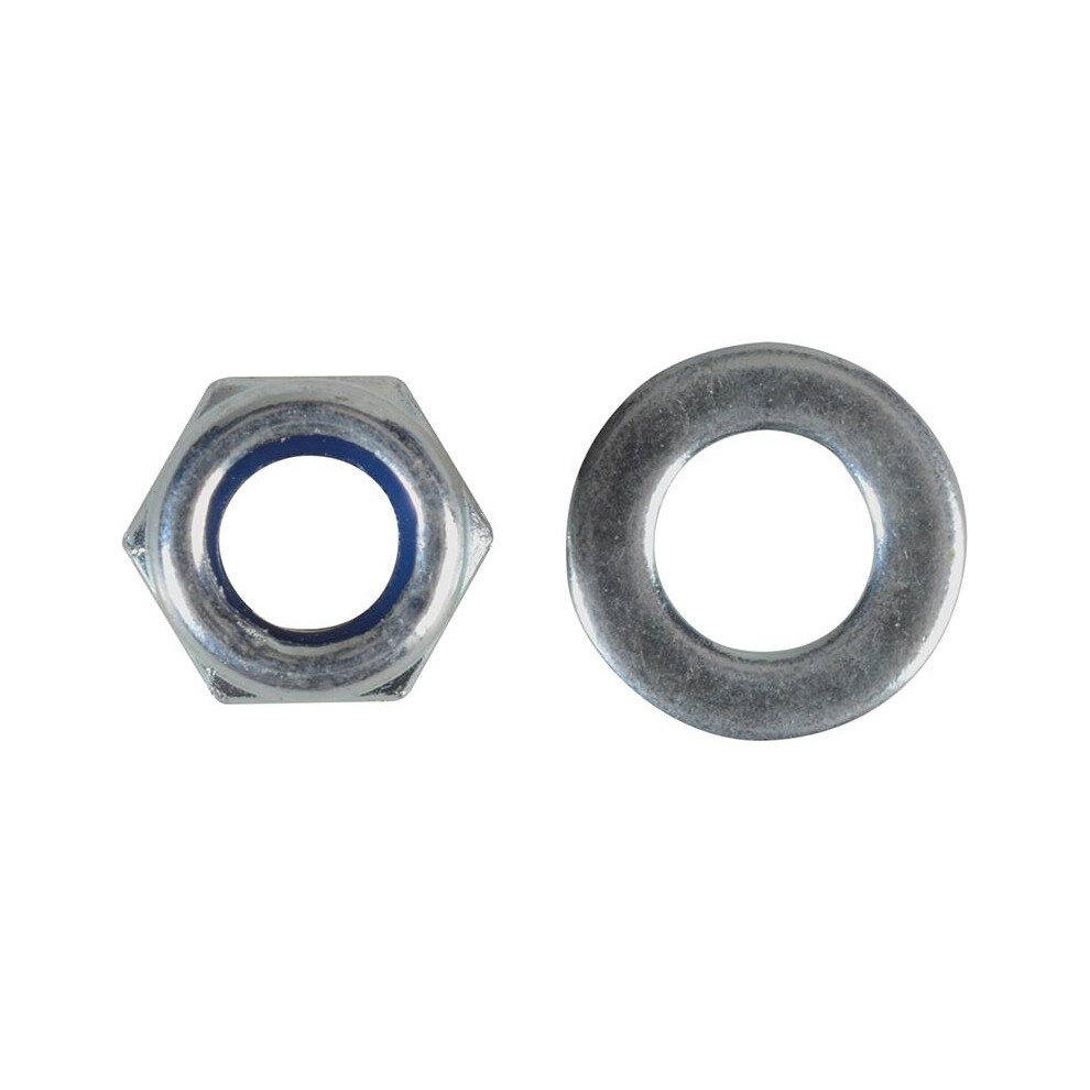 Forgefix Hexagonal Nuts With Nylon Inserts, Zp