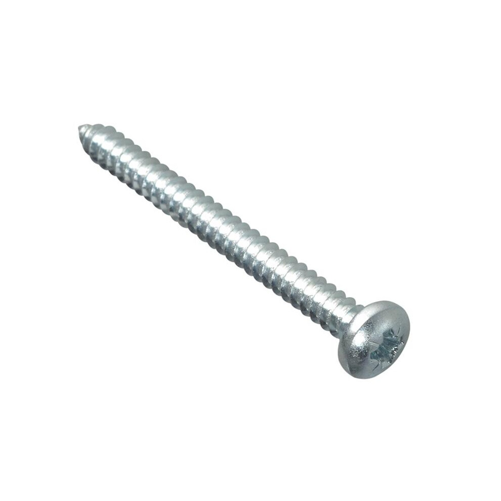 Forgefix Self-Tapping Screw, Pozi Compatible Pan Head, Zp, Forgepack