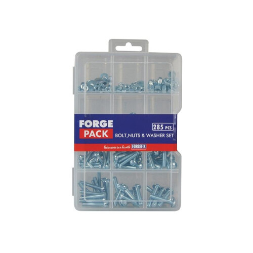 Forgefix Forgefix Hexagon Bolt Nut & Washer Kit Forgepack 285 Piece