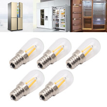 E12 LED-Kühlschranklampen, 5 Stück, 45  20 mm, Glas