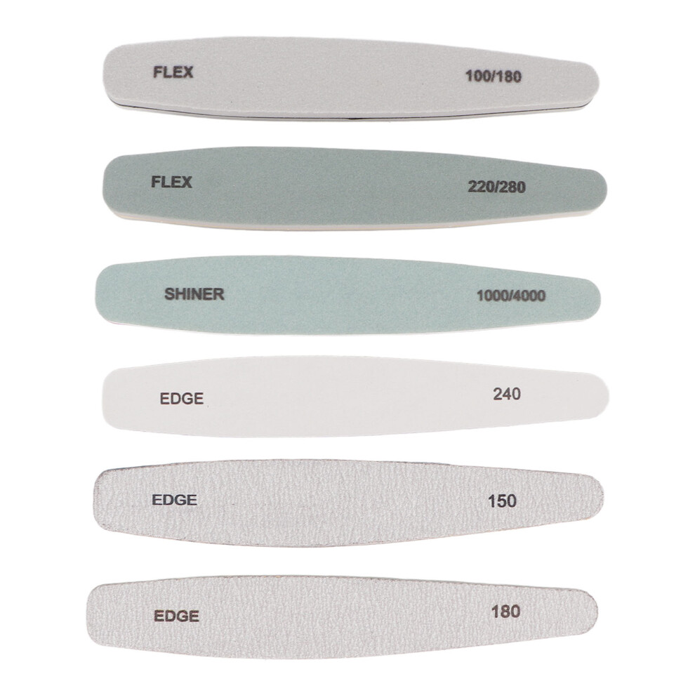 Salon-Quality Nail Care: Comfortable Nail Experience, Professional Nail Files, Essential Manicure Tools, Reusable & Washable for Hygienic Use (6pcs)