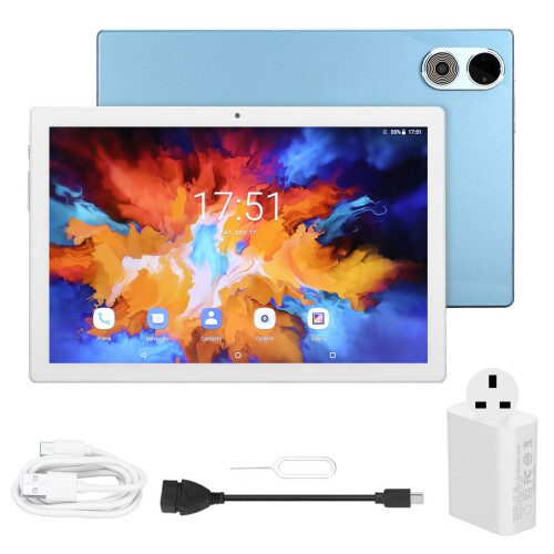 Tablet Android 10,1 ιντσών με οκταπύρηνο επεξεργαστή, 8 GB RAM, 128 GB ROM, μεγάλη οθόνη IPS, WiFi