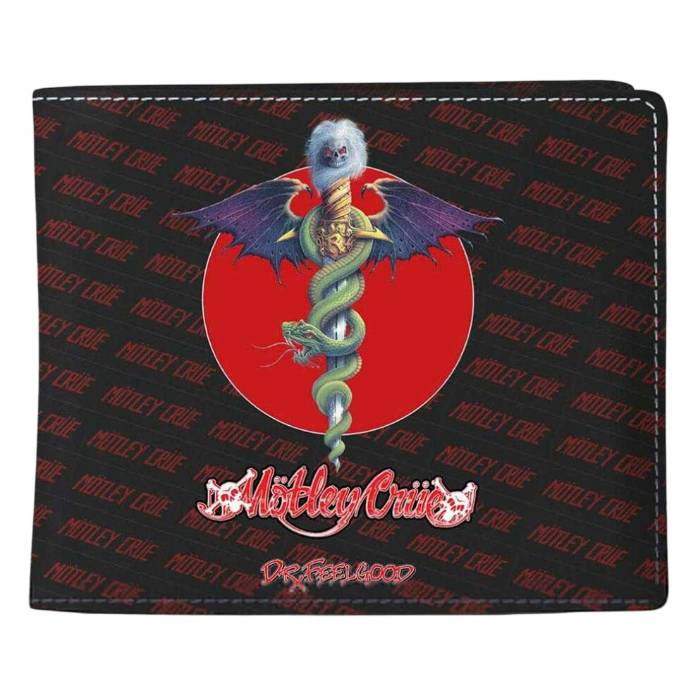 New Motley Crue Men's Dr Feelgood 2 Wallet