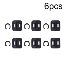 Bike Cable Guide For MTB Road Bike, Durable Alloy Housing Hose Fixation Clamps With Plastic C Clip And Adhesive Back For Curved Flat Surface Installat