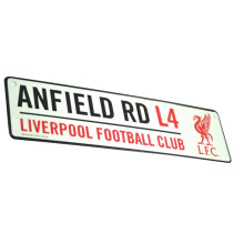 Liverpool FC Official Football 3D Embossed Metal Hanging Street Sign