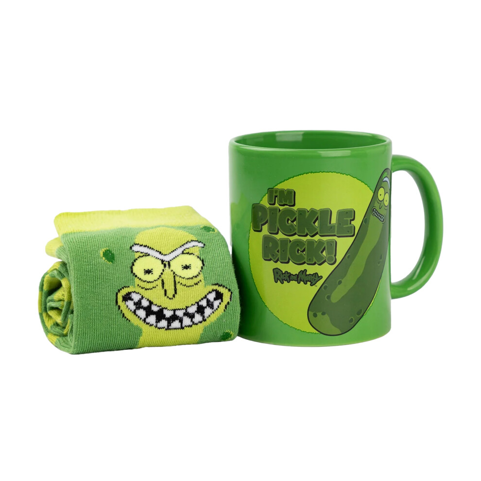 Rick And Morty I'm Pickle Rick Ceramic Mug And Sock Set