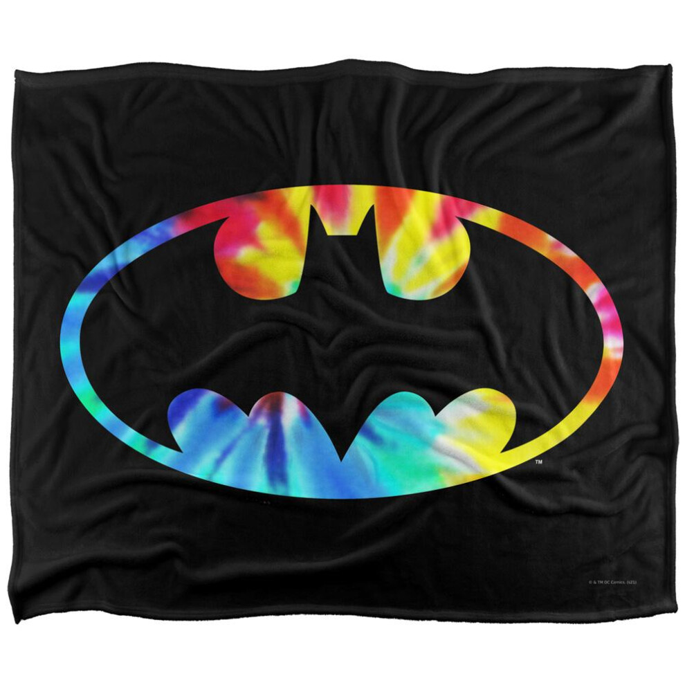 Batman Tie Dye Blanket Multicoloured