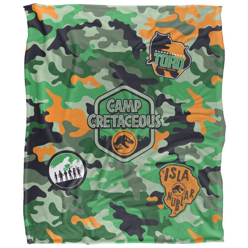 Jurassic Park Jurassic Park Camp Cretaceous Camo Blanket