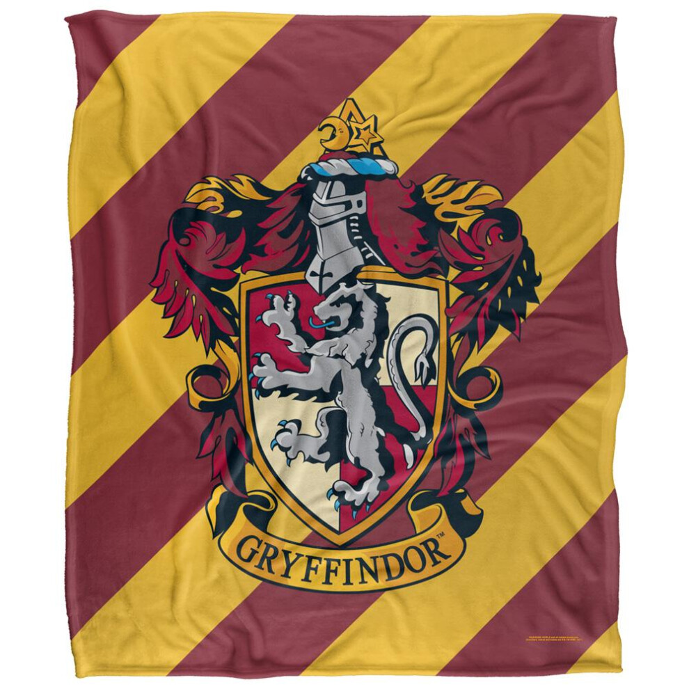 New Harry Potter Gryffindor Striped Blanket Multicoloured