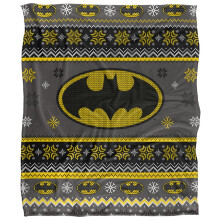 Batman Christmas Fair Isle Blanket
