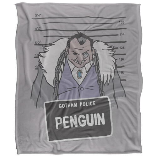 Batman Batman Line Up The Penguin Blanket