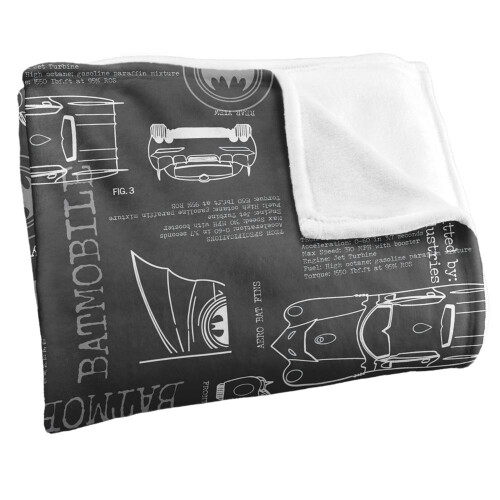 Batman Batman Wayne Industries Batmobile Blanket 1