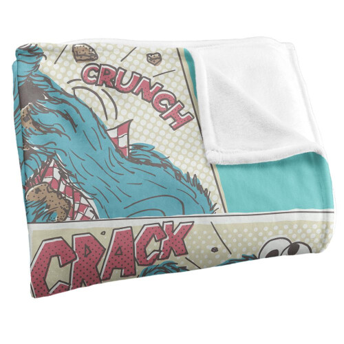 Sesame Street Sesame Street Comic Cookie Monster Blanket 1