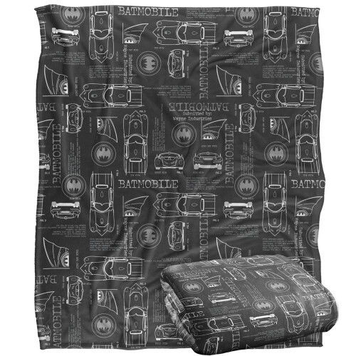 Batman Batman Wayne Industries Batmobile Blanket 2