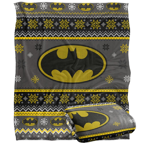Batman Batman Christmas Fair Isle Blanket 1