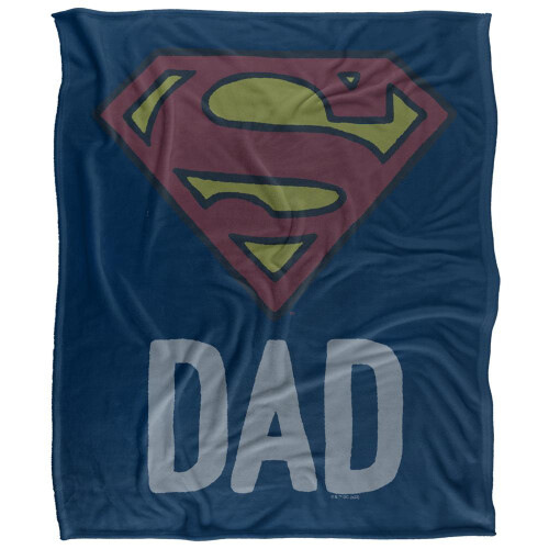 Superman Superman Dad Logo Blanket