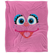 Sesame Street Face Abby Blanket