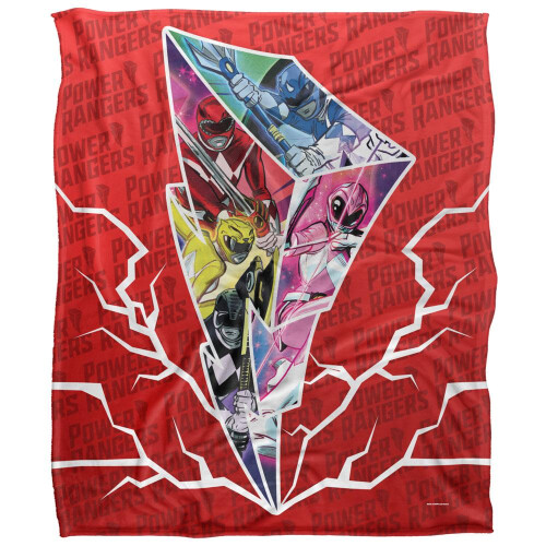Power Rangers Power Rangers Lightning Bolt Blanket