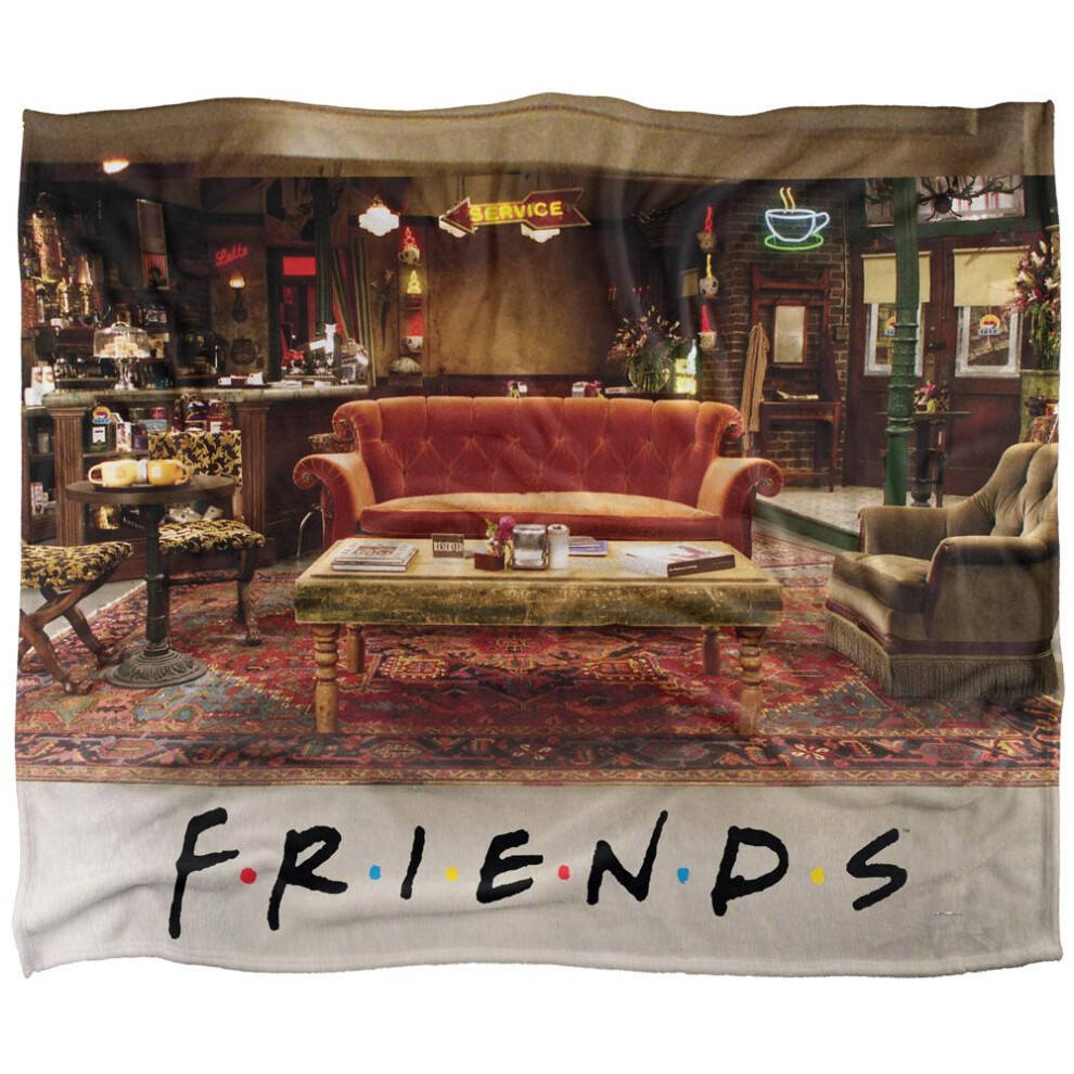 Friends Central Perk Photograph Blanket Multicoloured