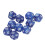 40pcs 12-Sided Polyhedral Dice Set - Blue Waterproof & Oxidation-Proof 14