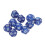 40pcs 12-Sided Polyhedral Dice Set - Blue Waterproof & Oxidation-Proof 6